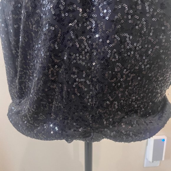 Perfect black JAZZ Unitard short costume with black sequin - Picture 4 of 7